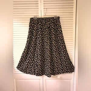 The Vermont Country Store Long Prairie Floral Print Skirt